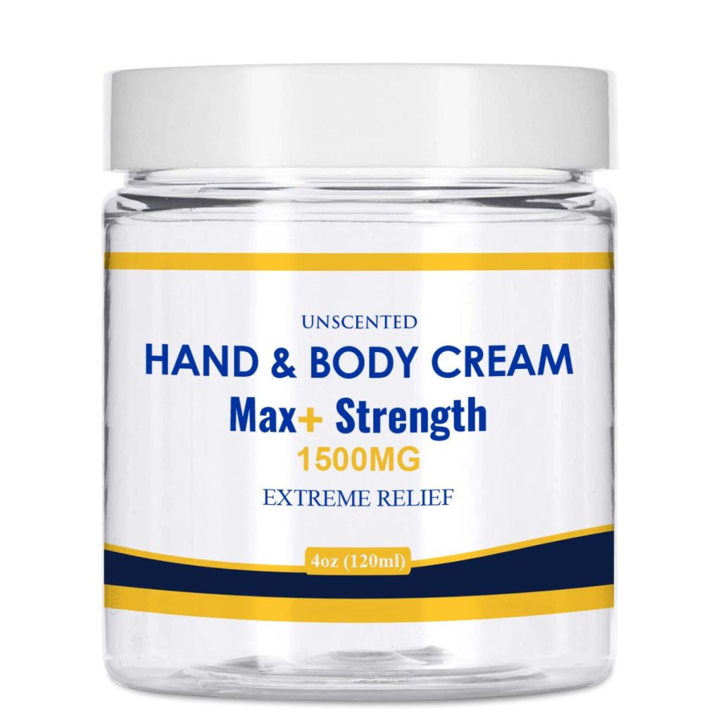 Huron Hemp Hand and Body unscented lotion Max+Strength 1500mg